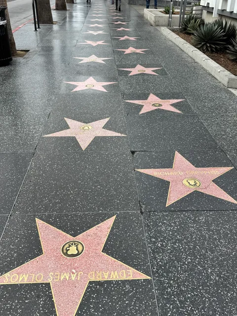 Start of Hollywood Walk of Fame