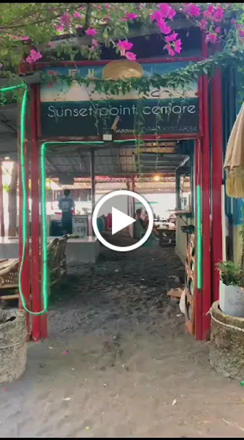 Kedai pelangi sunset point cemare lembar selatan lombok barat
