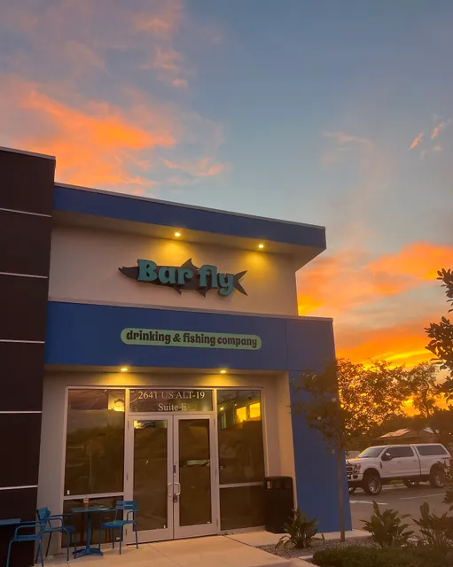 Bar fly drinking and fishing company