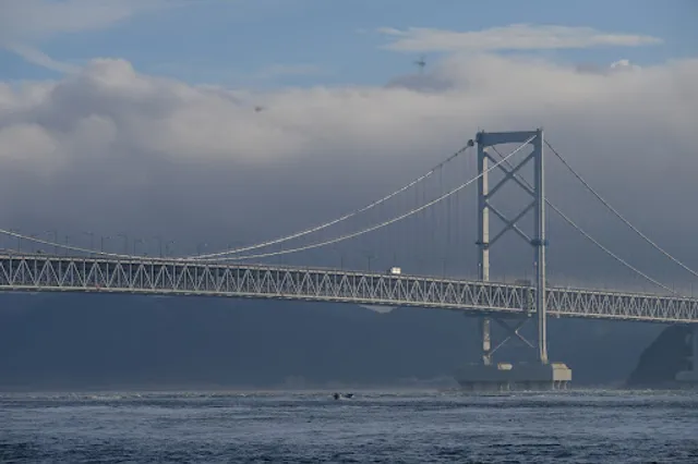 千鳥ヶ浜から見る鳴門海峡