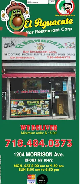 El Aguacate Bar Restaurante Corp