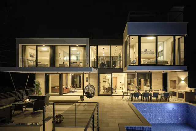 Villa Sunlight luxury vacation rent Pasman