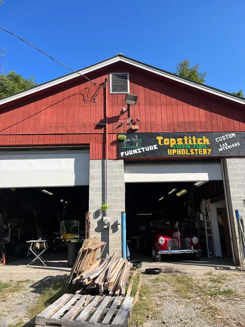 Topstitch custom vinyl upholstery