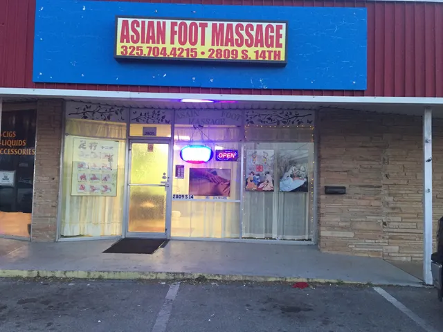 Asian foot spa massage