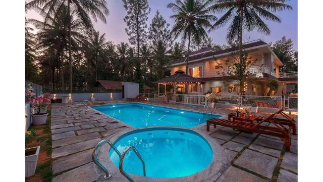 StayVista at Bask In The Greens | Premium Villa with Pool in Coorg