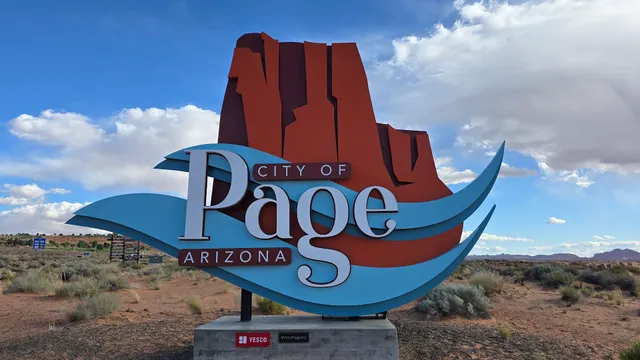 City of Page Arizona sign