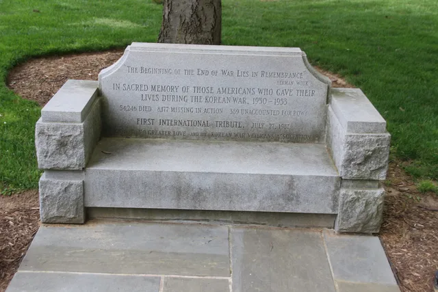 Korean War Contemplative Bench