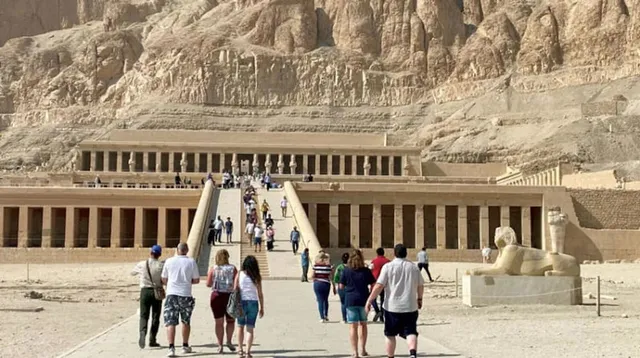 Middle east pyramids view