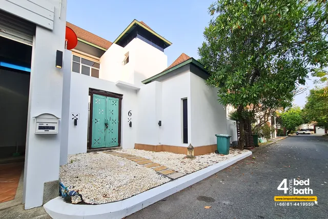 bm Pool Villa Pattaya Jomtien Beach Nagawari Bbq 4 Bedrooms บ้านพัก พูลวิลล่า พัทยา ที่พักใกล้หาดจอมเทียน 4 ห้องนอน