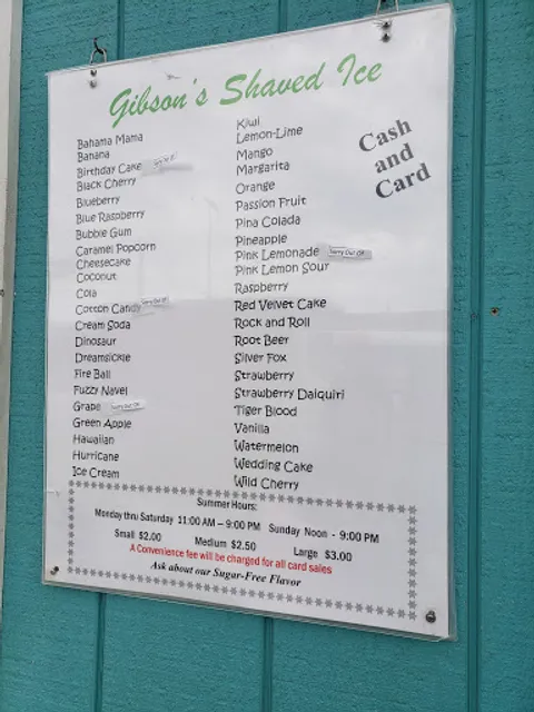 Gibson's Shaved Ice