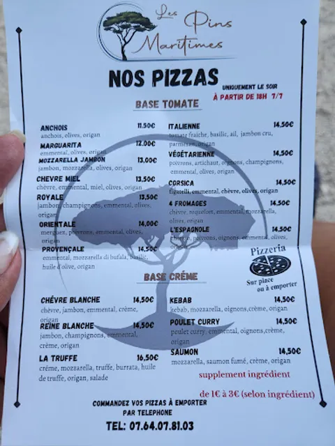 Restaurant Les pins maritimes 2025