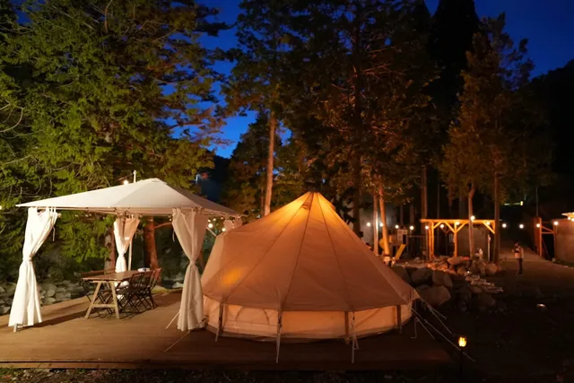 滋賀グランピング【RIVERSIDE GLAMPING Nuts - リバーサイドグランピングナッツ 】