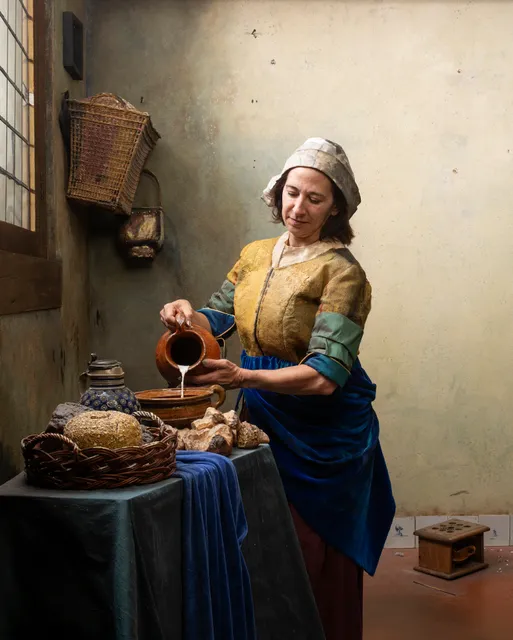 The milkmaid project | 17th Century portrait photo studio Amsterdam