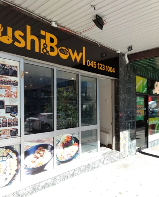 sushi and bowl