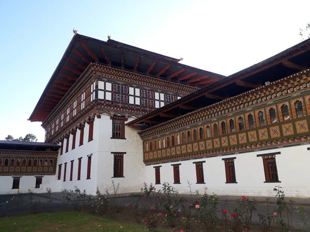 Tashichho Dzong Buddhist Monastery Bhutan