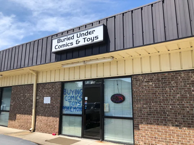 Buried under comics and toys