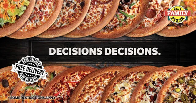 2 for 1 Family Pizza 🍕 Dauphin