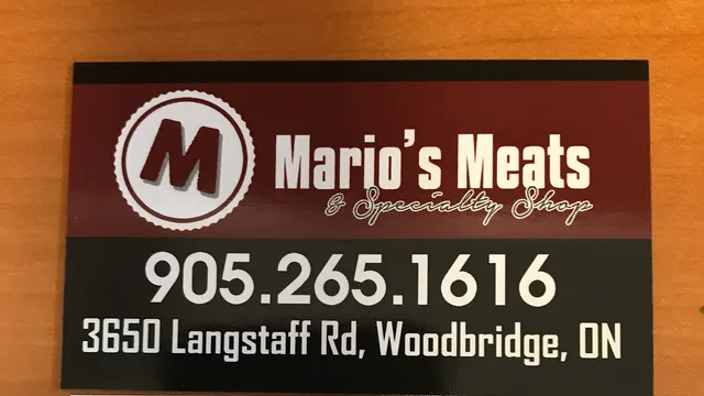 Mario's Meats and specialty shop