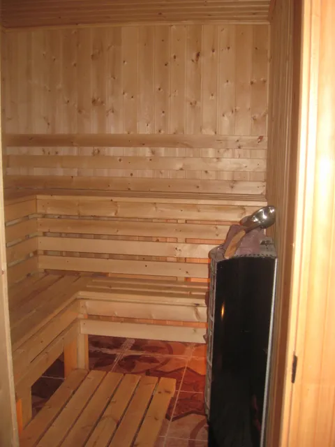 Golden antelope, sauna