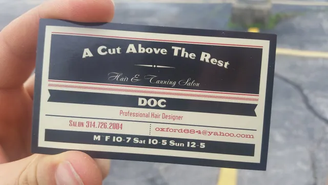 A Cut Above The Rest