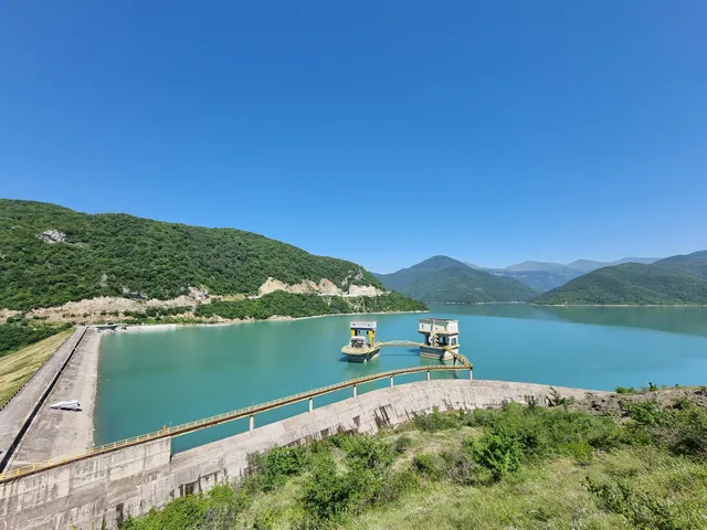 Zhinvali water plant view