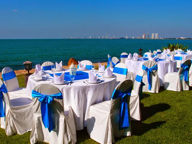 The Sea Terrace restaurant at Sunset Village Beach Resort.