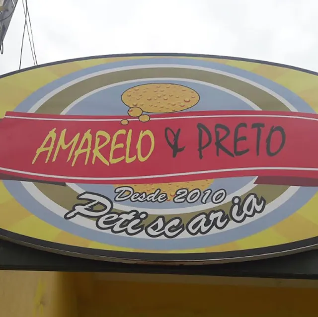 petiscaria amarelo e preto