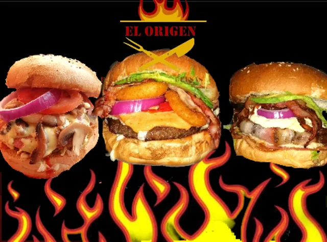 El origen burritos y hamburguesas