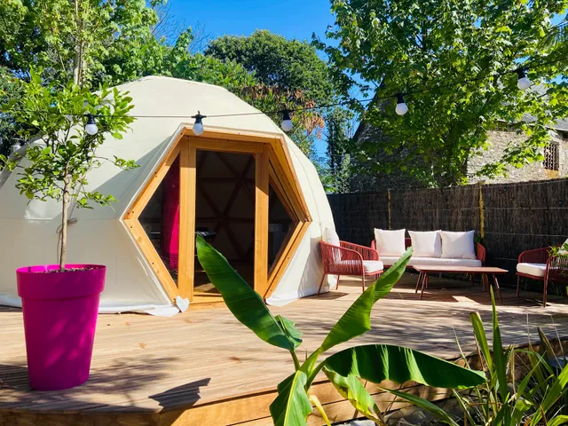 Accommodation Unusual En Bretagne - Hut In Les Arbres - Le Jardin Zen Du Quistillic