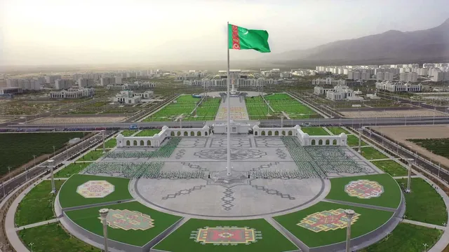Flagpole of the State Flag of Turkmenistan