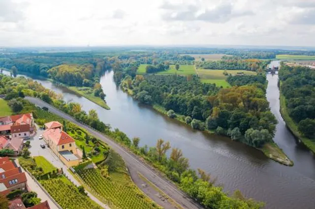 The confluence of the Vltava and Labe