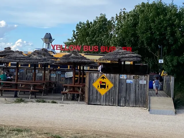 Yellow bus by Le B.O burger Beaune
