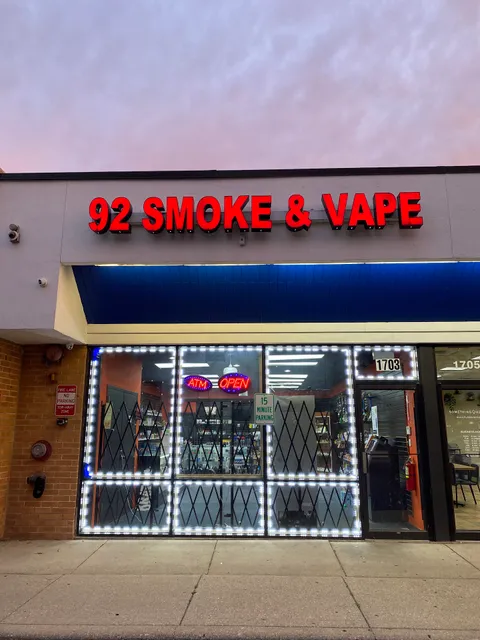 92 SMOKE AND VAPE | OPEN 7:30AM - 12AM | JUICE, GEEKBAR, FOGGER, RAZ, NORTH, POSH, BREEZE, TOBACCO, LOST MARY + MORE!