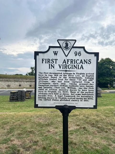 First Africans in Virginia Marker