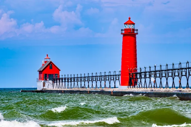 Grand Haven South Pierhead Inner Light Beacon Stations