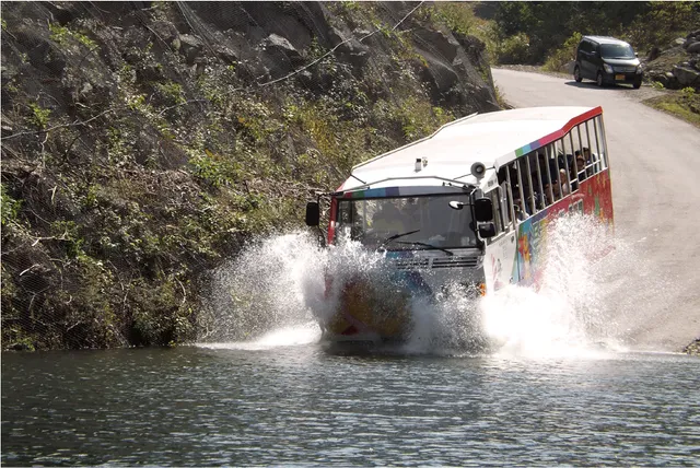 湯西川ダックツアー（水陸両用バス）