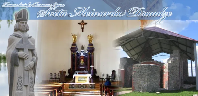 Ikšķiles baznīcas drupas uz Svētā Meinarda salas