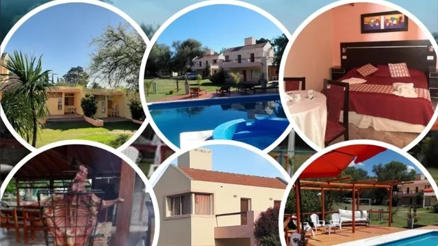 Complejo Mirador de las Sierras Cabañas y Dormís. Pileta Climatizada al aire libre