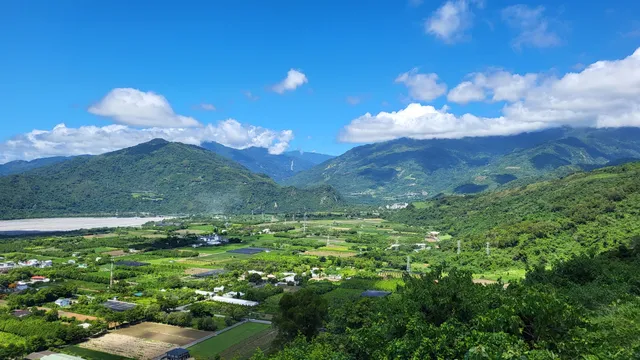 Taitung Luye high-flying paraglider takeoff field first