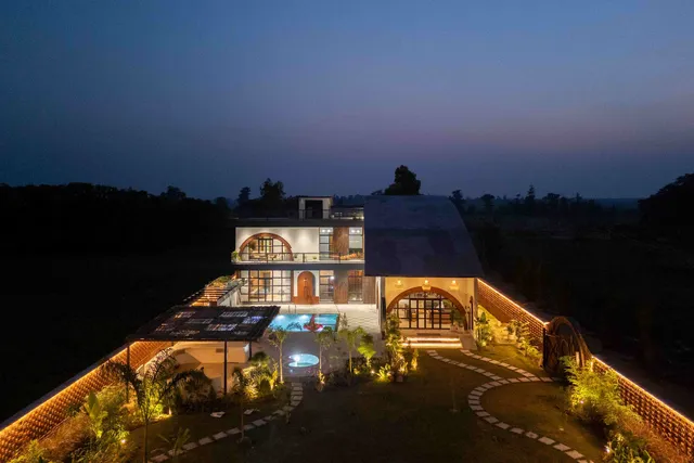 StayVista at Whispering Arc | Premium Villa with Swimming Pool in Jim Corbett