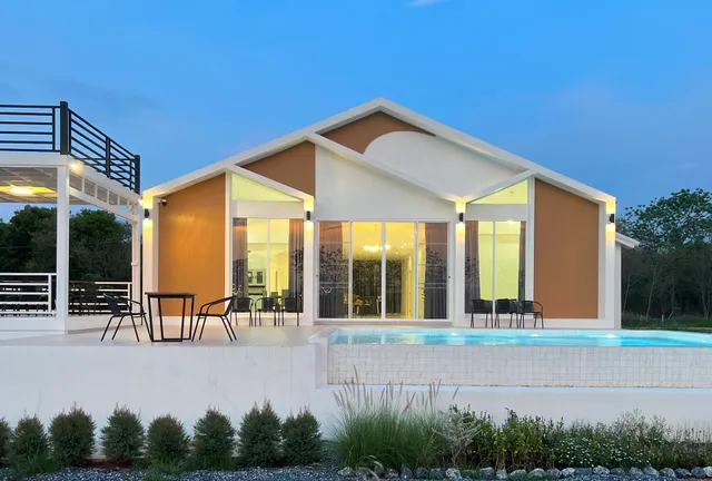 Warm White House Pool Villa Khaoyai