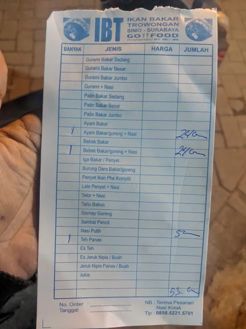 Ikan Bakar Trowongan