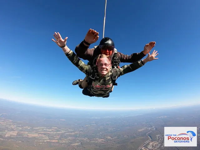 Above the Poconos Skydivers