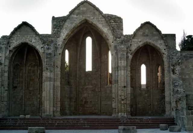 The ruins of Church of the Virgin Mary of the Burgh