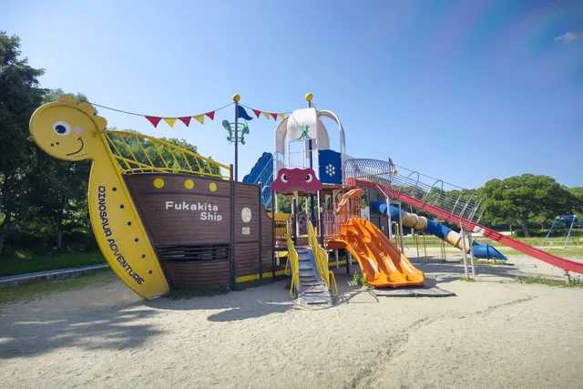 Dinosaur Plaza at Fukakita Ryokuchi Park