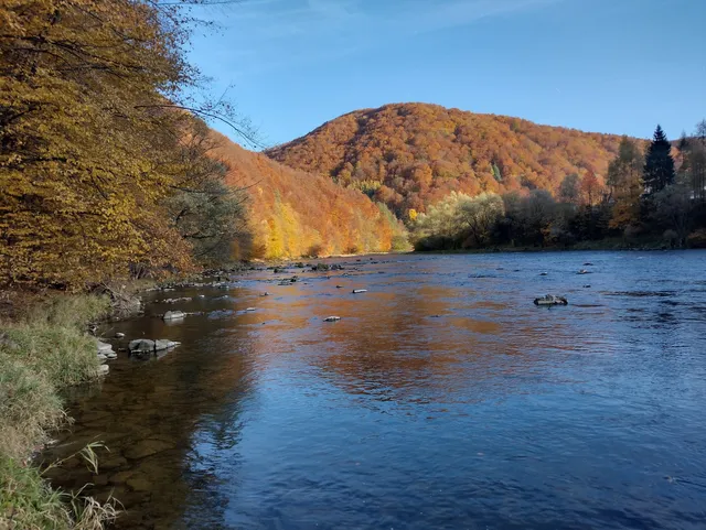 Nature reserve Kłodne on the Dunajec