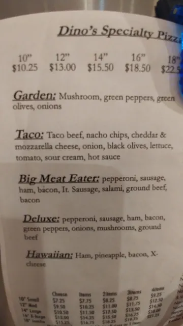 Dino's Pizzas & Subs