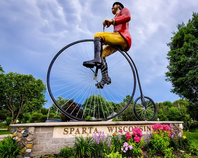 Ben Bikin' Sculpture