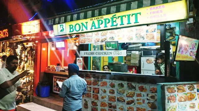 Bon Appetit Bakes Fries Grills Roasts Restaurant. WAFFLES, Crunchy POPCORNS, Freshly Brewed bean based Coffee, KULHAD PIZZA.