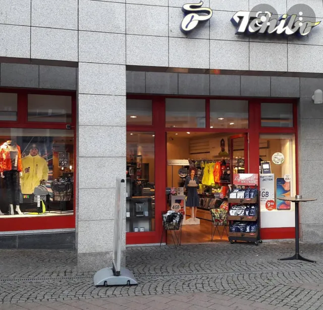 Tchibo shop with coffee bar